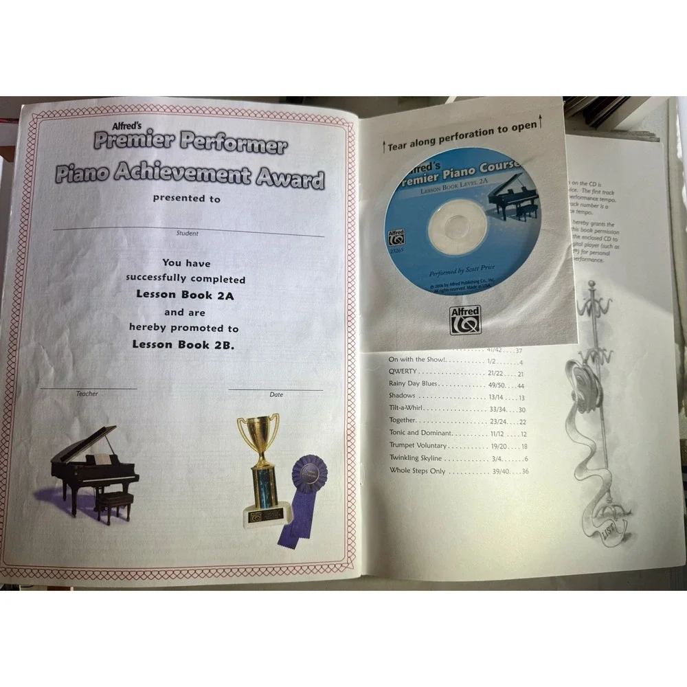Premier Piano Course Lesson Book, Bk 2A Paperback By Alexander, Dennis Preowned
